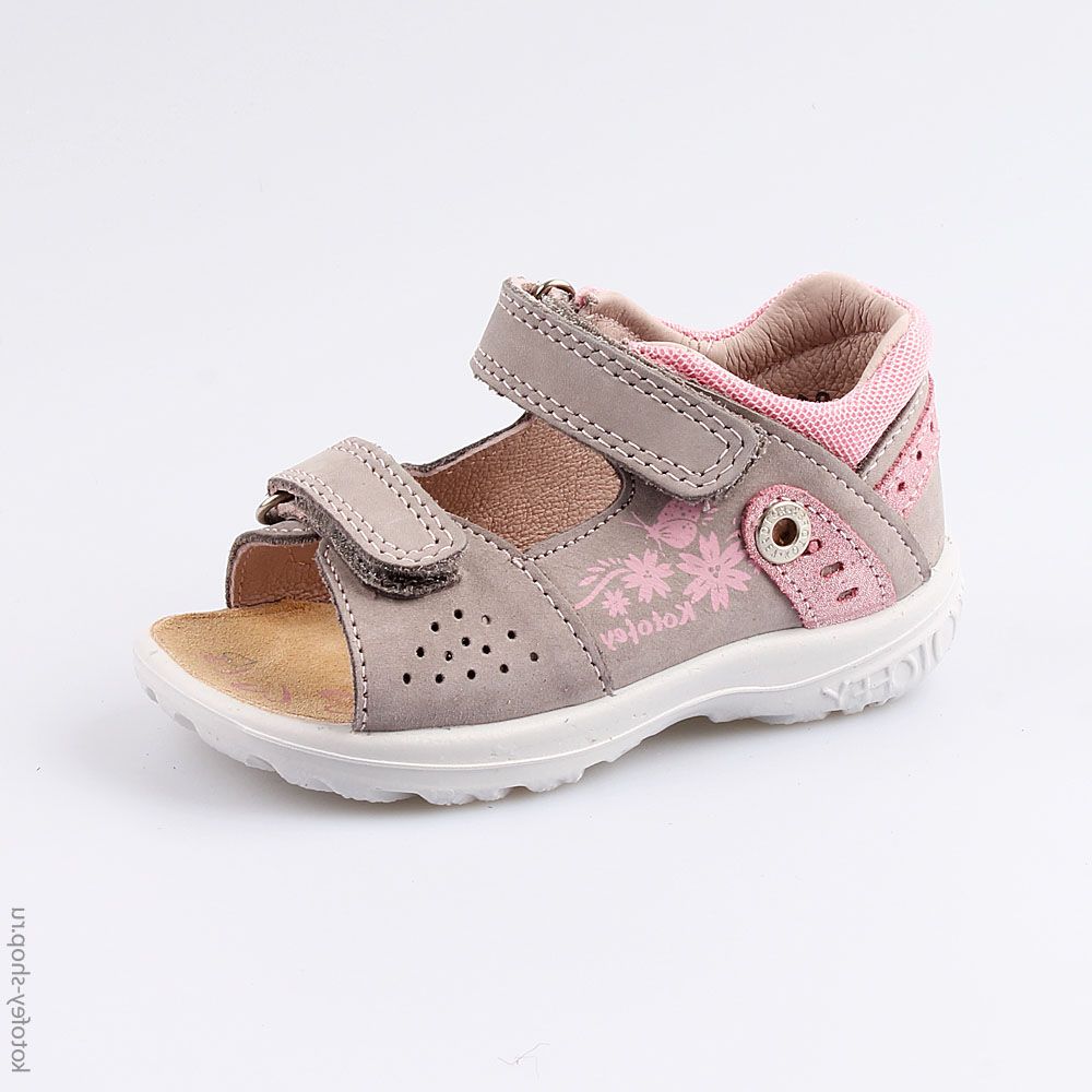 122151-22 Босоножки для девочки из натурального нубука, все фото 1