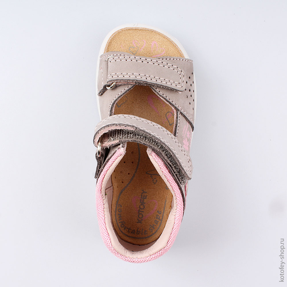 122151-22 Босоножки для девочки из натурального нубука, все фото 4