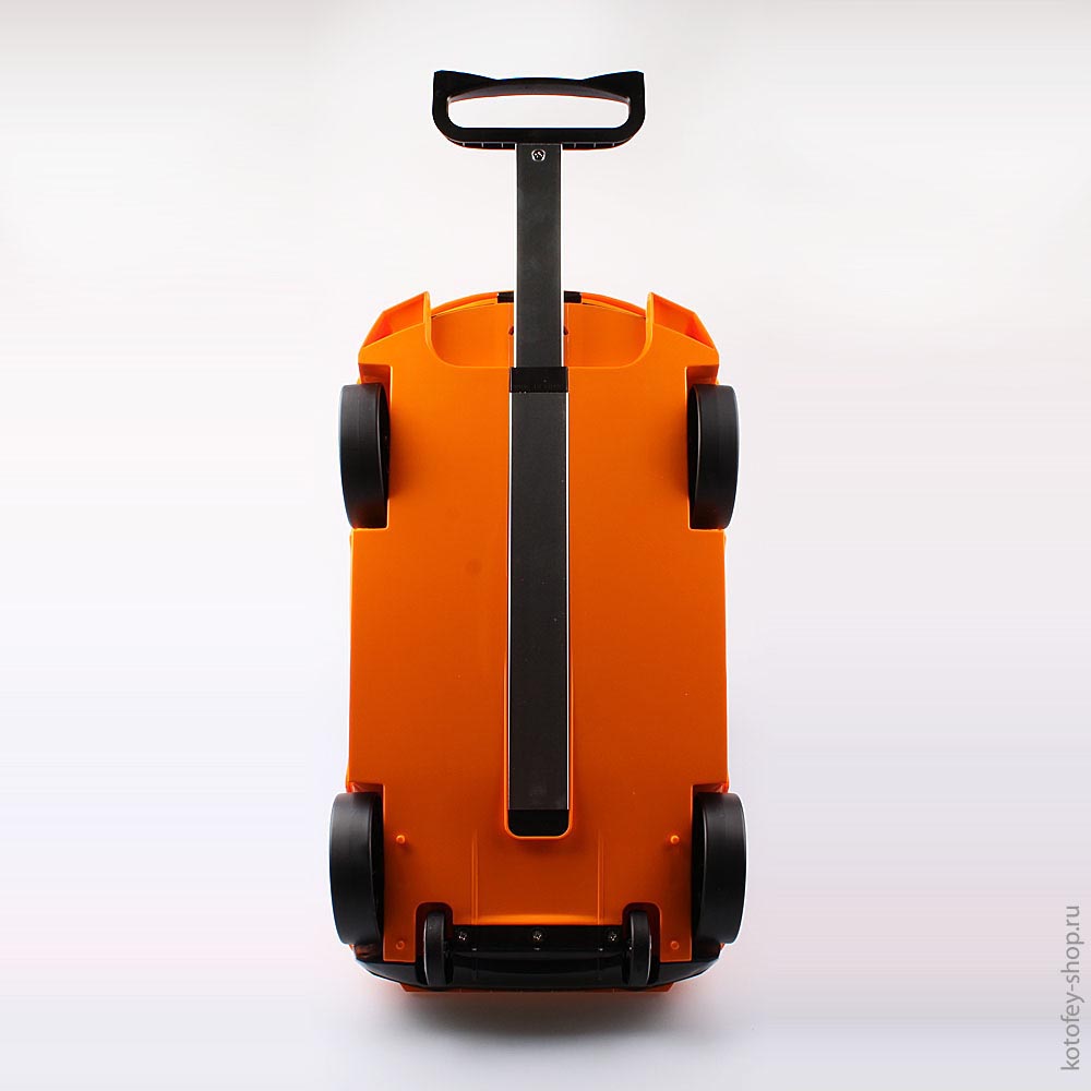 02012002-40 Чемодан-машинка оранжевый, все фото 3