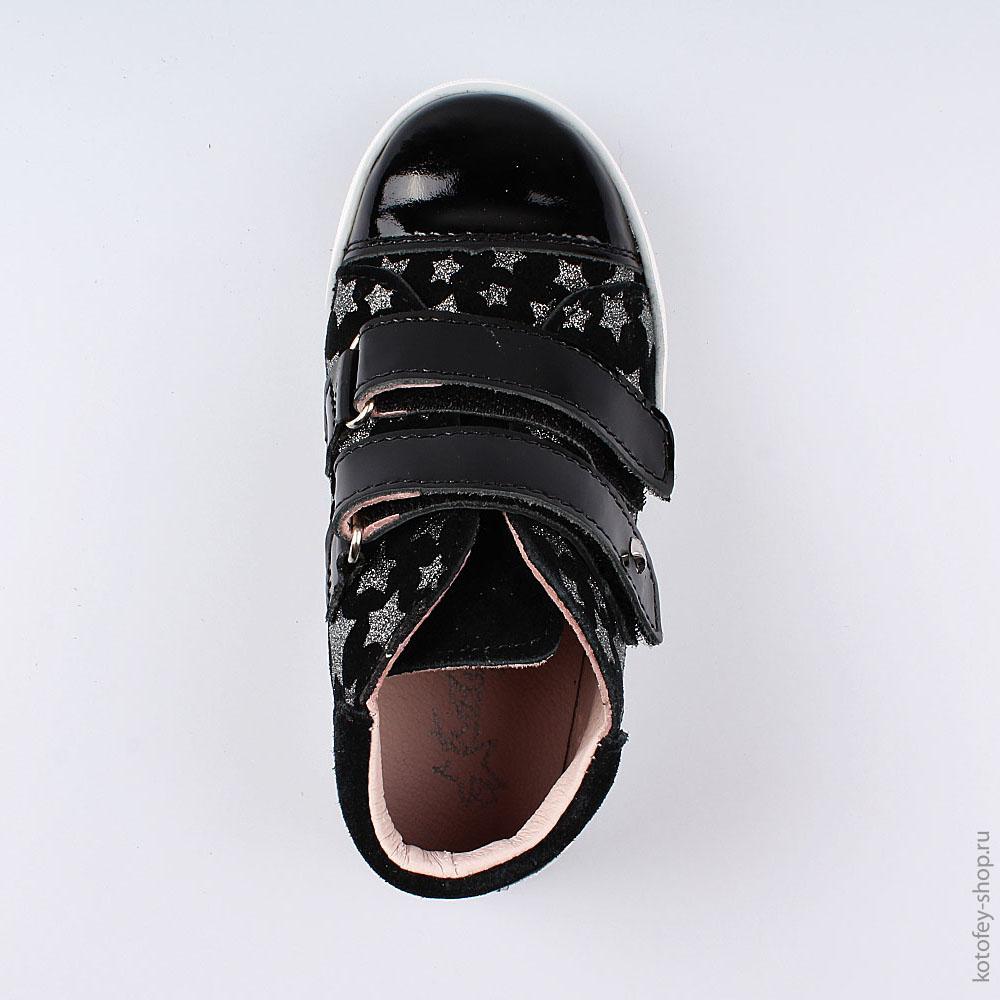 352208-22 Кожаные ботинки для девочки Звездная ночь, все фото 4