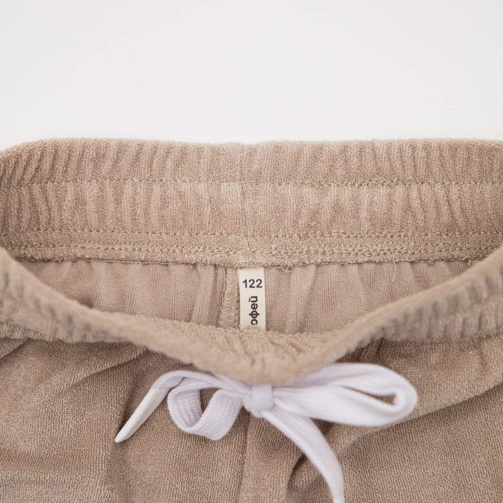 07764088-43 Шорты махровые для мальчика Неженка бежевый, все фото 3