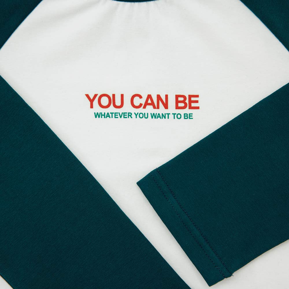 07702064-40 Лонгслив для мальчика белый + зеленый, все фото 3