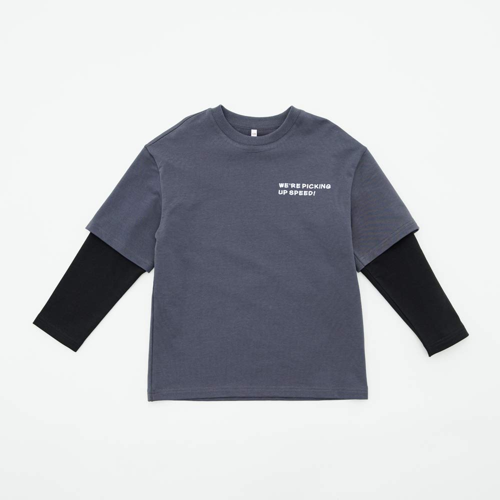 07702065-40 Джемпер-обманка для мальчика черный, все фото 1