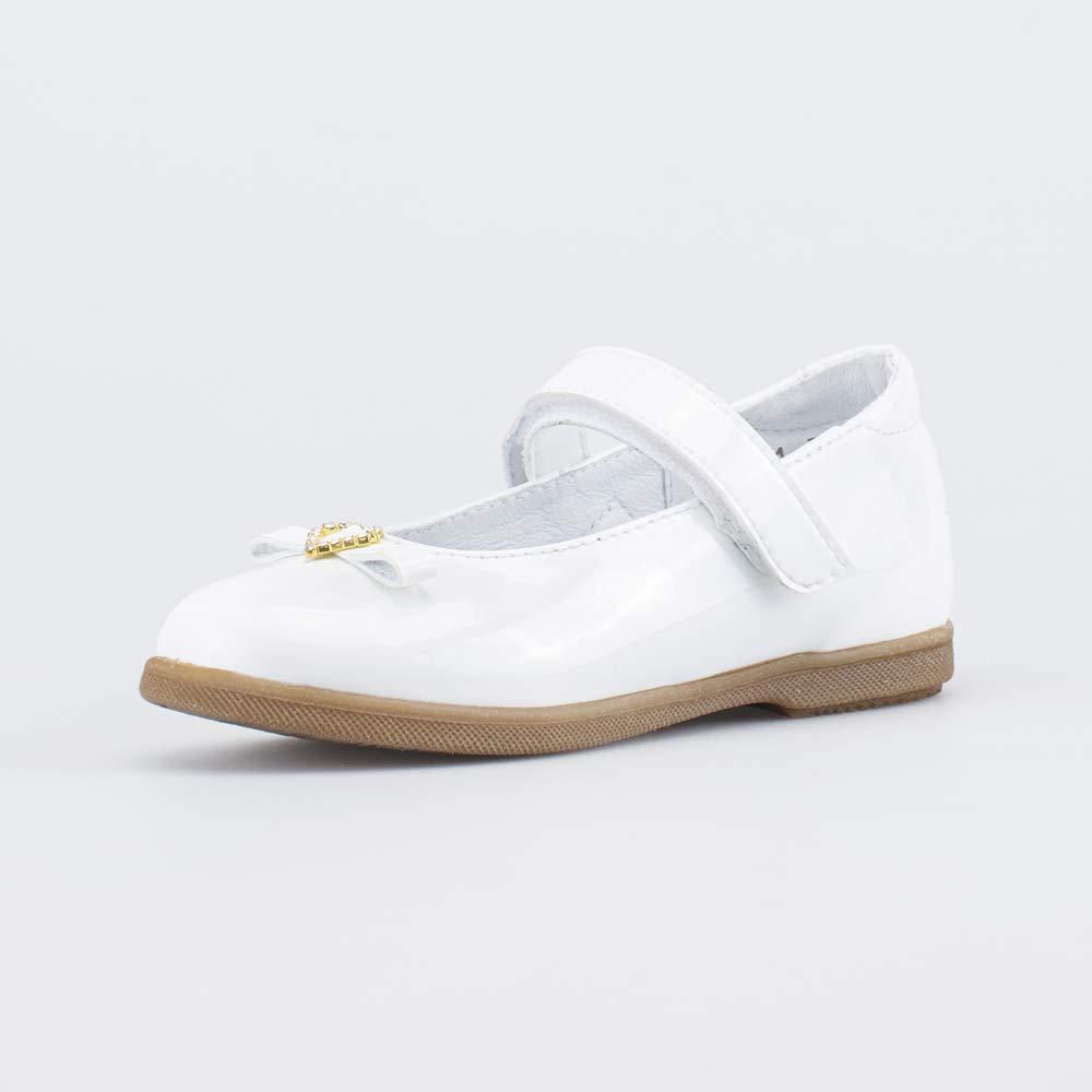 333027-22 Белые лаковые туфли для девочки, все фото 1