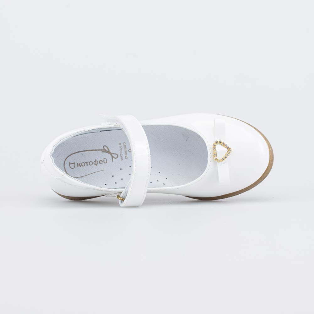 333027-22 Белые лаковые туфли для девочки, все фото 4