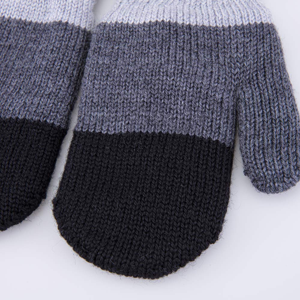 07721255-40 Теплые варежки из шерсти мериноса серый, все фото 2