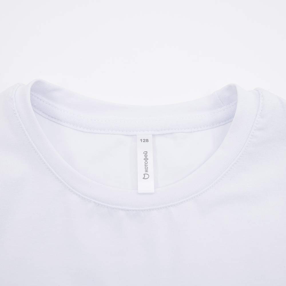 07002015-40 Классическая футболка для детей белый, все фото 3