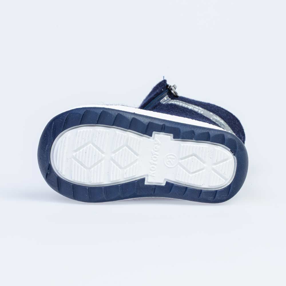 167055-42 Валенки для девочки с котенком синий, все фото 3