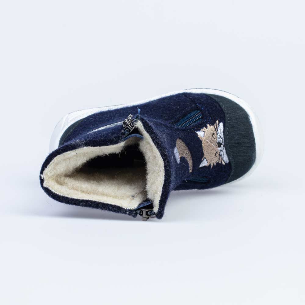 167055-42 Валенки для девочки с котенком синий, все фото 4