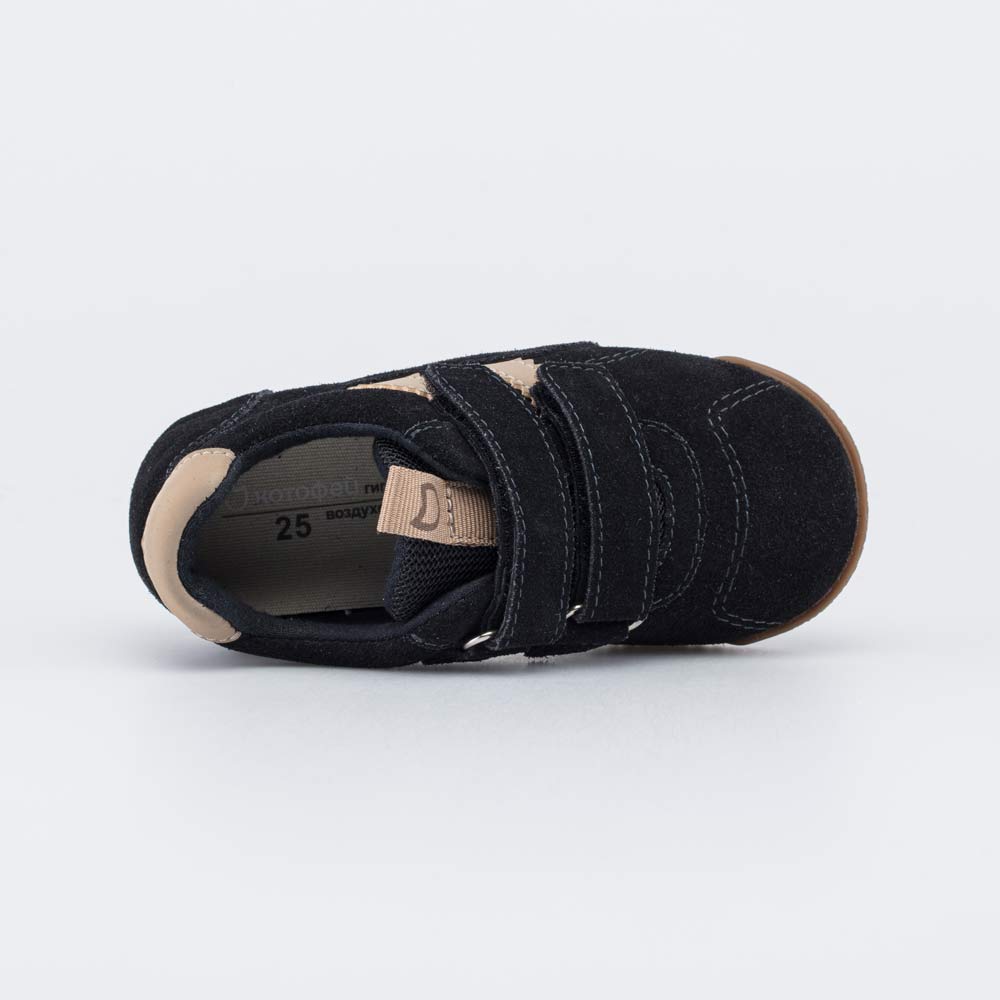 342002-14 Демисезонные кроссовки для мальчика Черный велюр, все фото 4