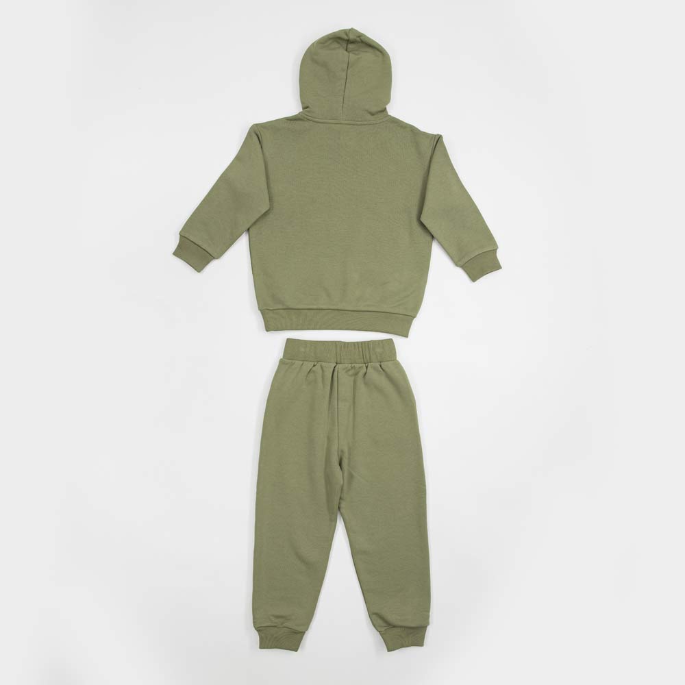 07764080-40 Костюм утепленный из футера оливковый, все фото 2