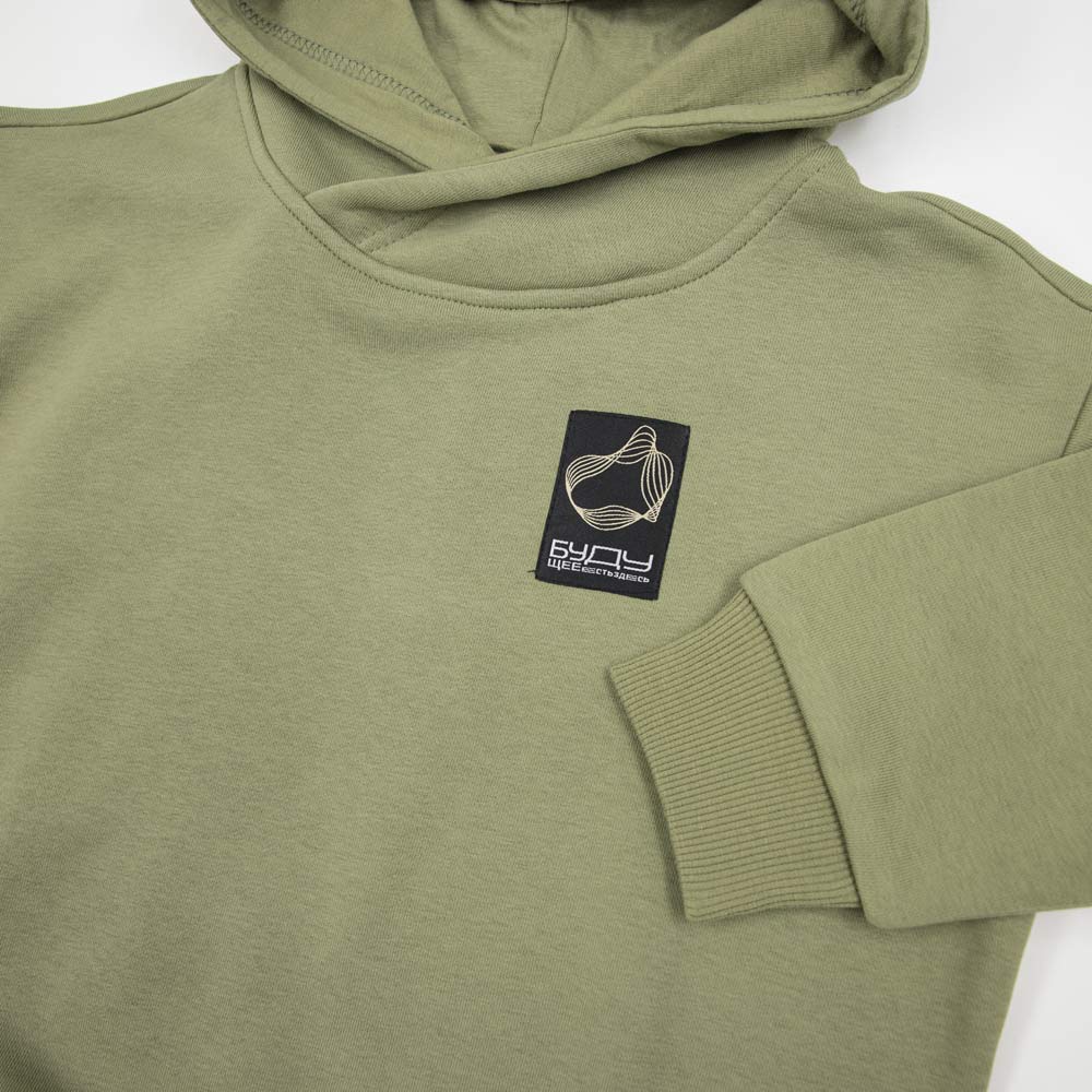 07764080-40 Костюм утепленный из футера оливковый, все фото 4