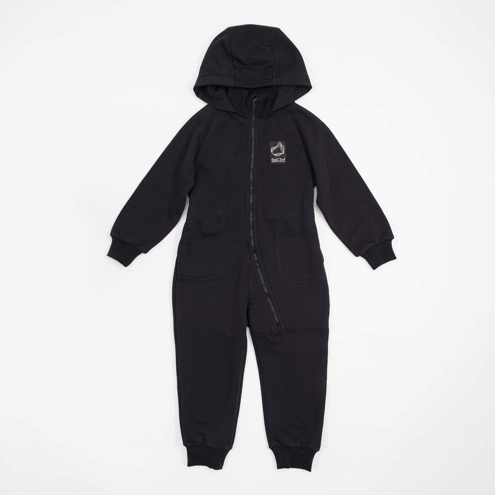07769003-40 Комбинезон детский футер черный, все фото 1