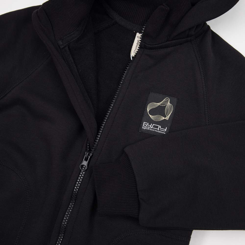 07769003-40 Комбинезон детский футер черный, все фото 3