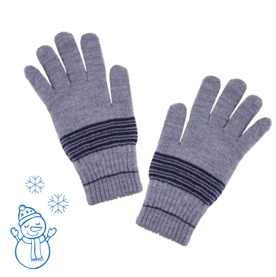 07721177-41 Перчатки детские двухслойные серые, все фото 1