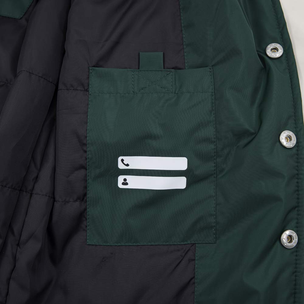 07757053-44 Куртка-бомбер для мальчика зеленый-бежевый, все фото 5