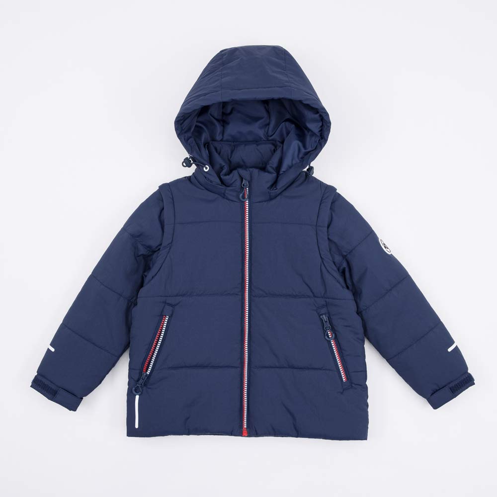 07757057-41 Куртка-трансформер синий, все фото 1