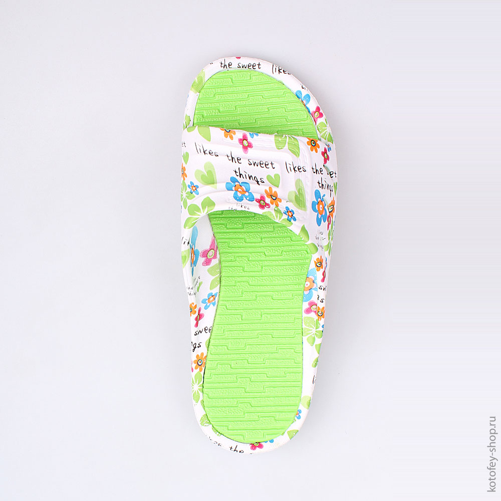 525020-01 Пляжная обувь салатовая, все фото 4