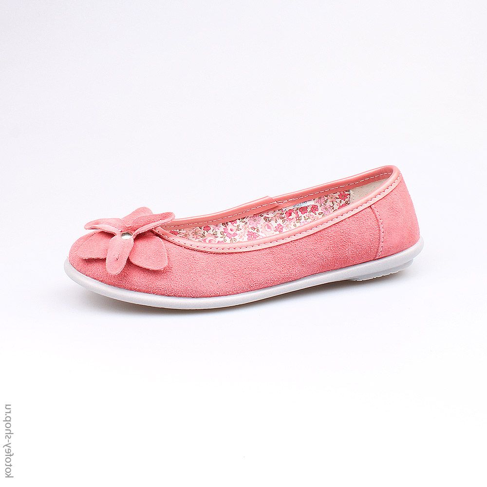 632175-74 Кожаные туфли-балетки для девочки, все фото 1