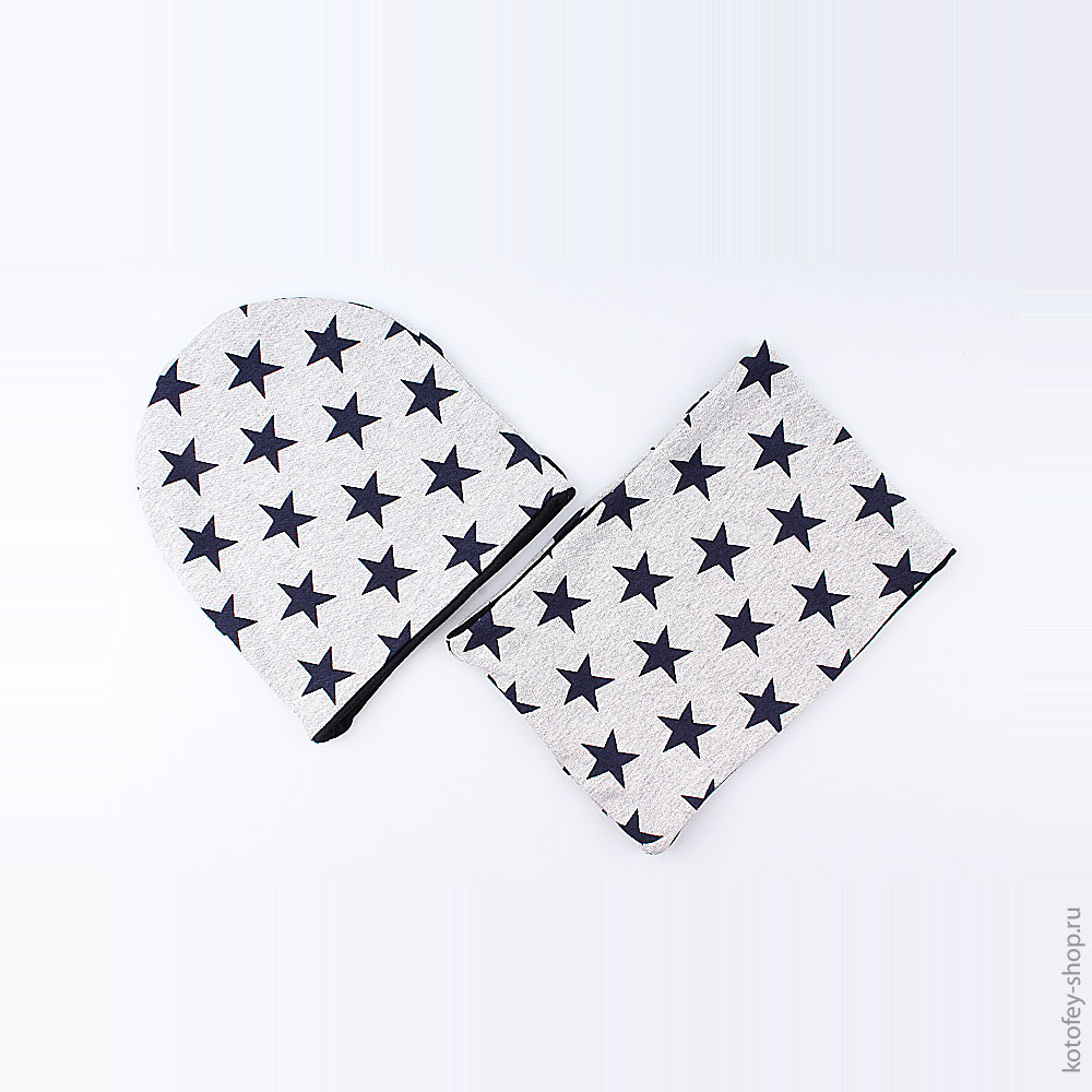 07711068-40 Шапка на весну, 95% хлопок, серая, все фото 1