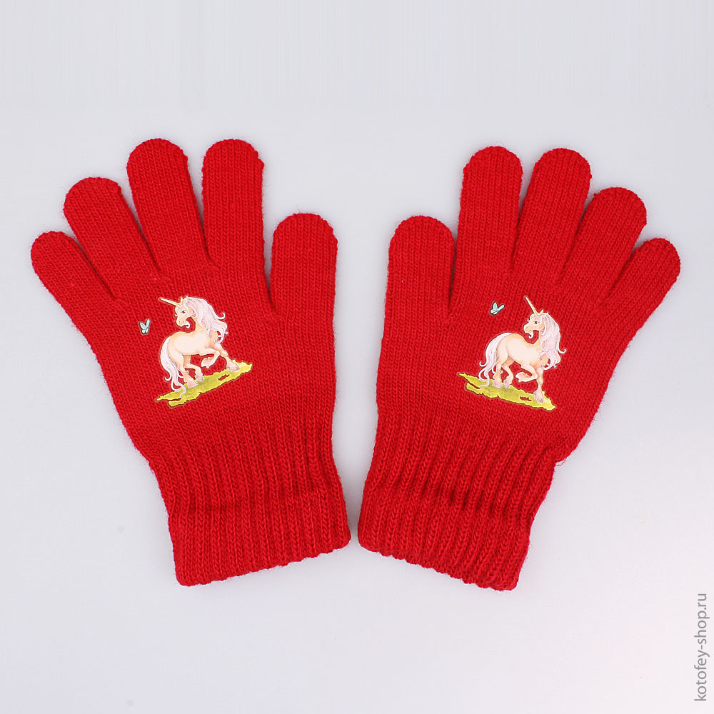 07822088-10 Перчатки однослойные красные, все фото 1