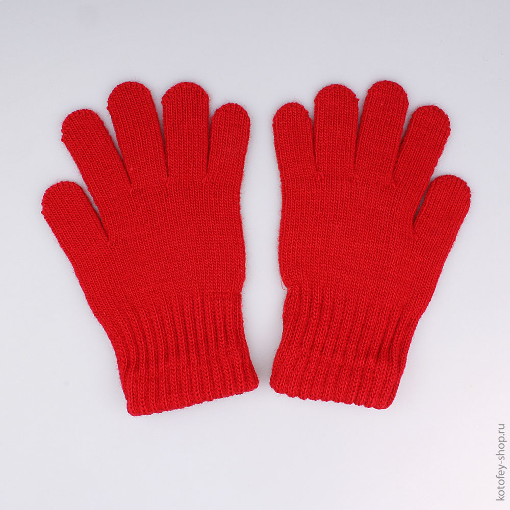 07822088-10 Перчатки однослойные красные, все фото 2