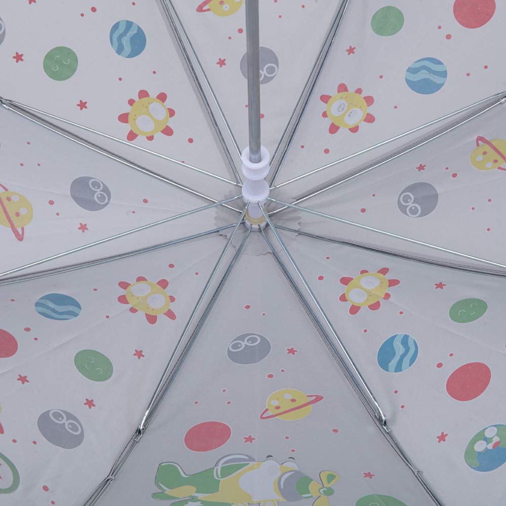 03707147-00 Зонт-трость Высший пилотаж серый, все фото 3