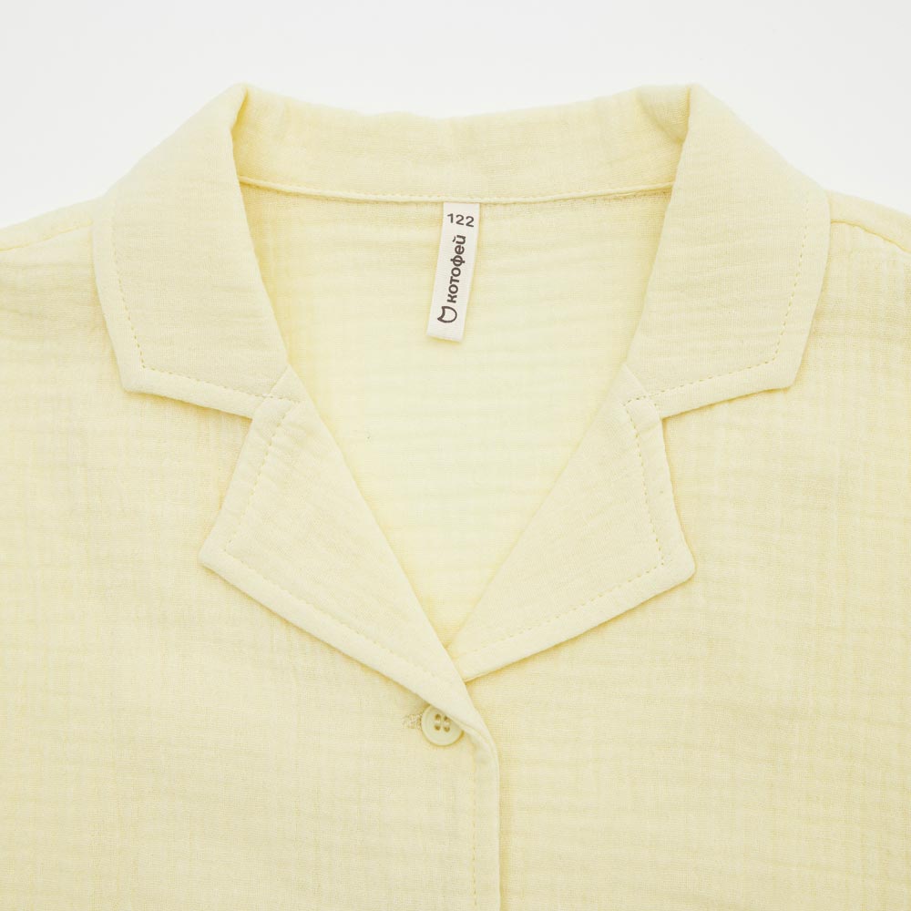 07864095-40 Летний костюм рубашка + шорты для девочки, все фото 3