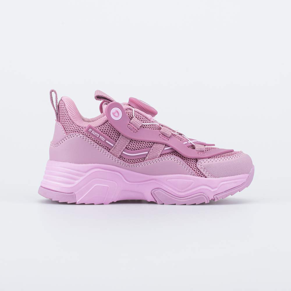 444025-71 Розовые кроссовки с эффектом плоской подошвы, все фото 2