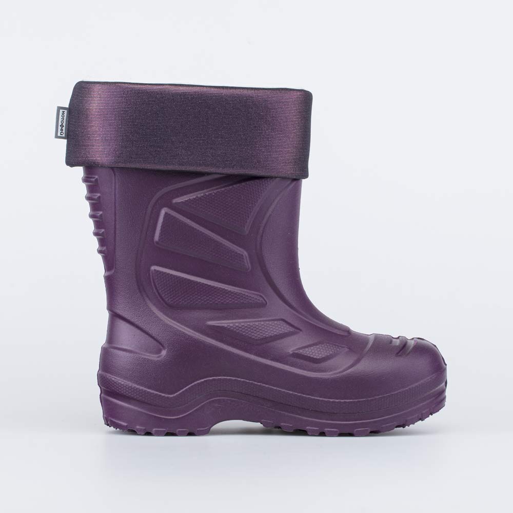 565126-19 Сапоги из ЭВА утепленные фиолетовый металлик, все фото 2