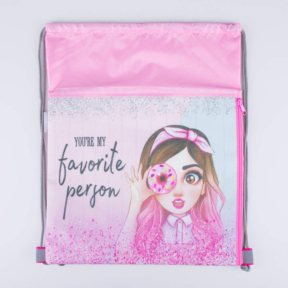 02808112-20 Мешок для сменной обуви розовый, все фото 1