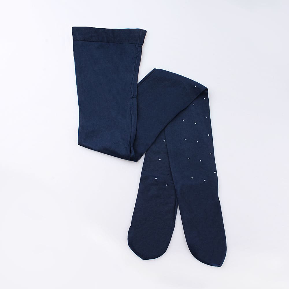 07832237-42 Колготки эластичные со стразами, синий, все фото 1