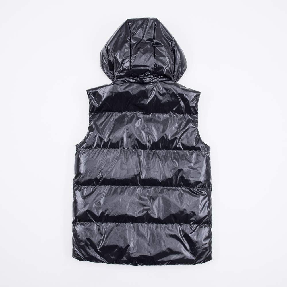 07785002-40 Жилет с капюшоном черный, все фото 2