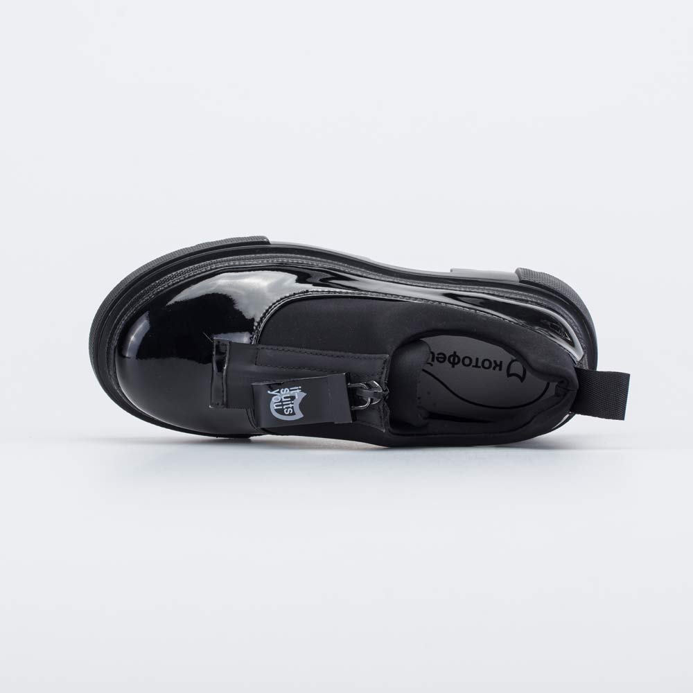 734036-71 Чёрные туфли-полуботинки для девочки, все фото 4