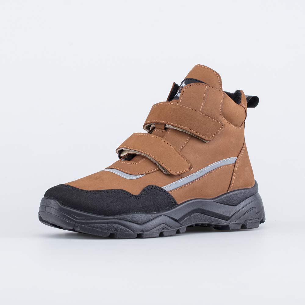 552265-33 Демисезонные ботинки на липучках Стиль коричневый, все фото 1