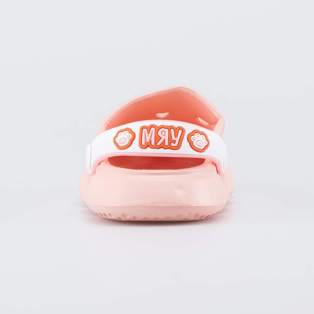 325160-02 Пляжные сабо для девочки Мяу коралловый, все фото 5