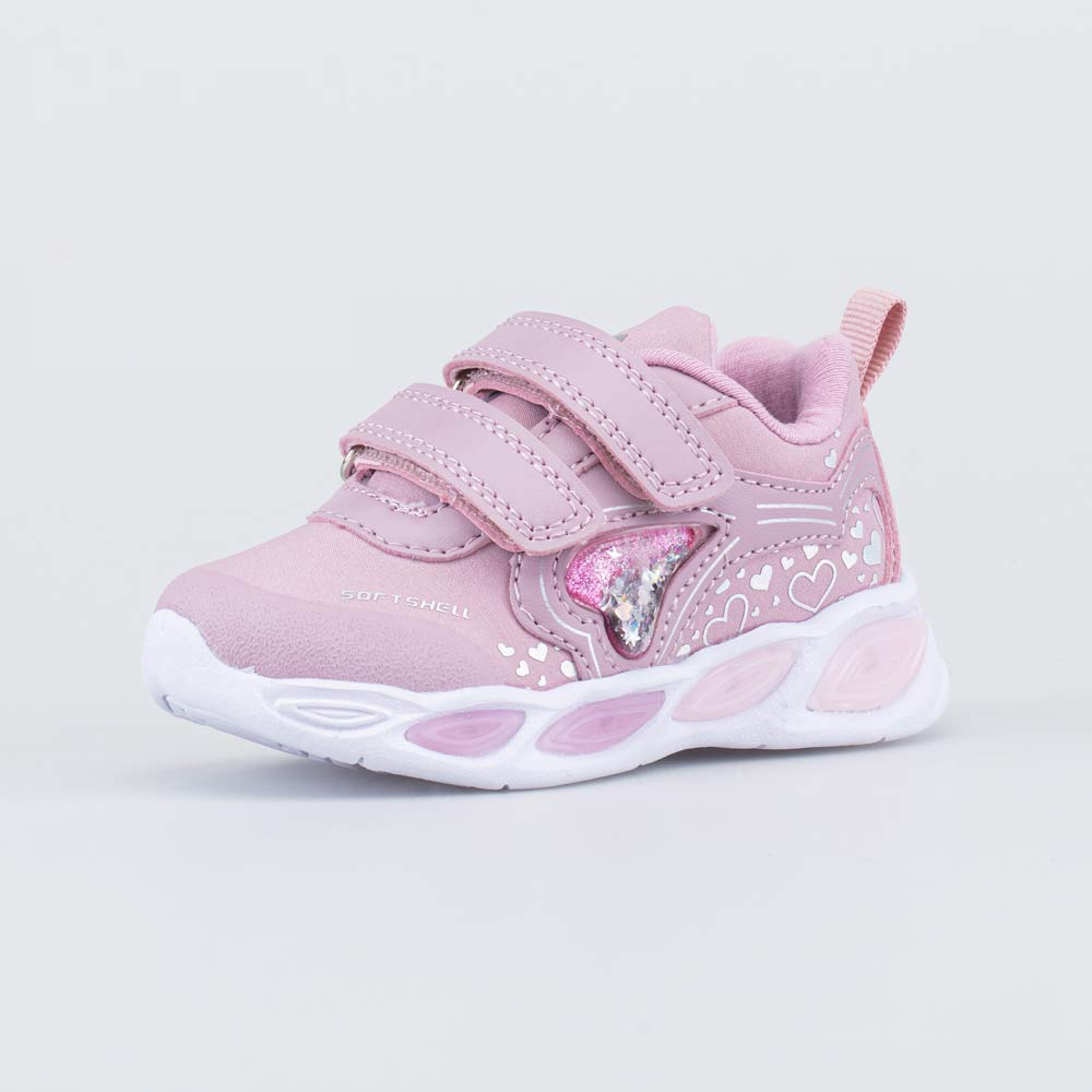 344380-74 Розовые кроссовки с LED и Softshell, все фото 1