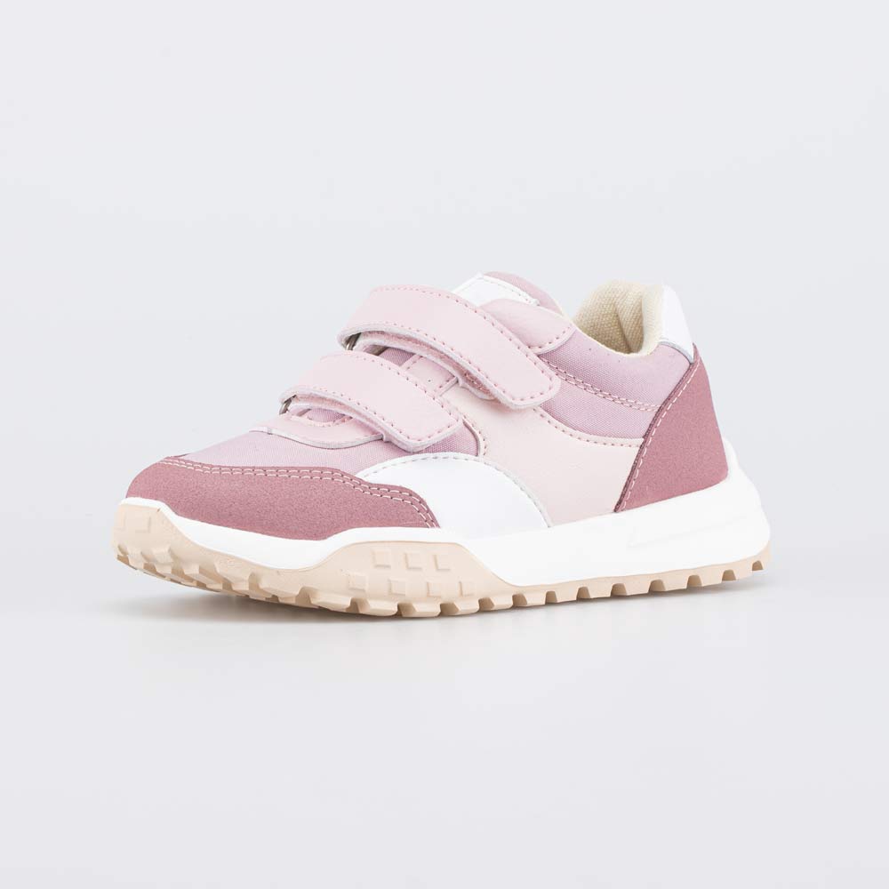 344549-11 Розовые кроссовки на липучках, все фото 1