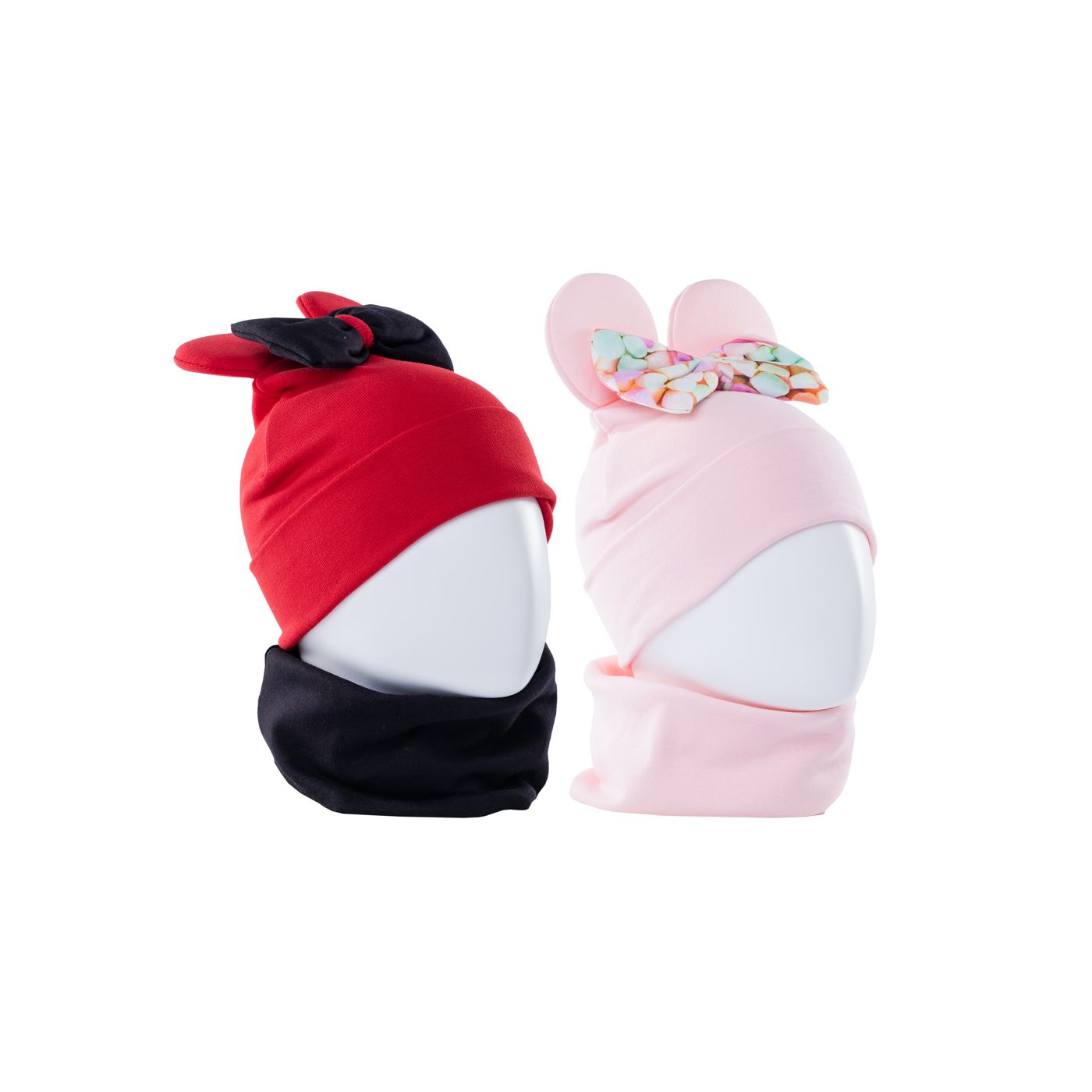 07811073-40 Шапка+снуд на весну, 95% хлопок, розовый, все фото 2