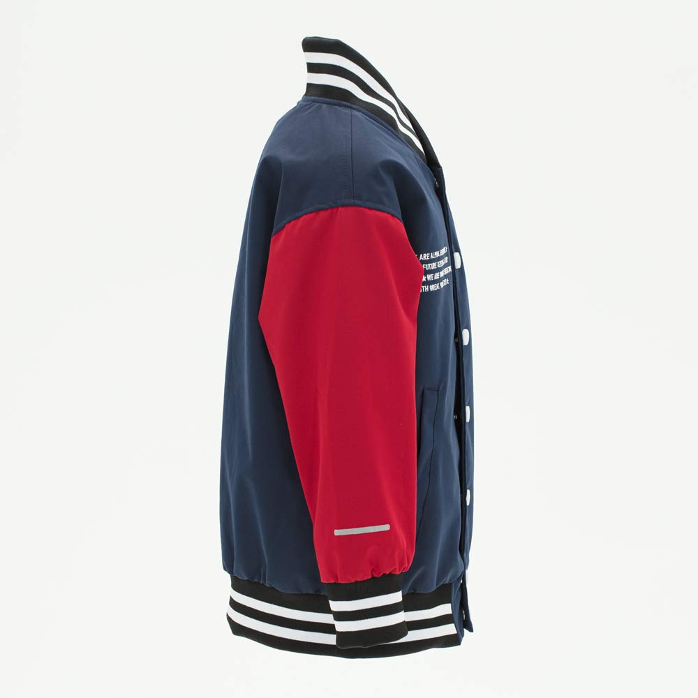 07757044-40 Куртка-бомбер утепленная детская син-кра, все фото 2