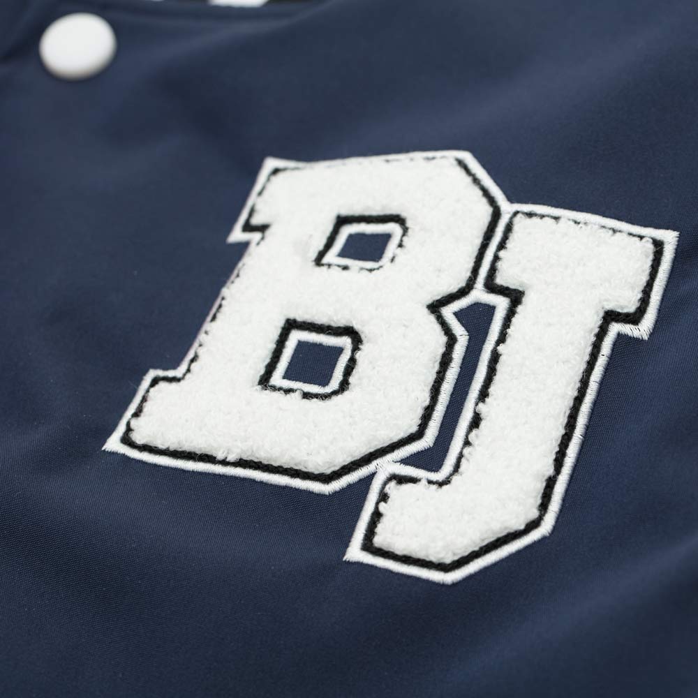 07757044-40 Куртка-бомбер утепленная детская син-кра, все фото 5