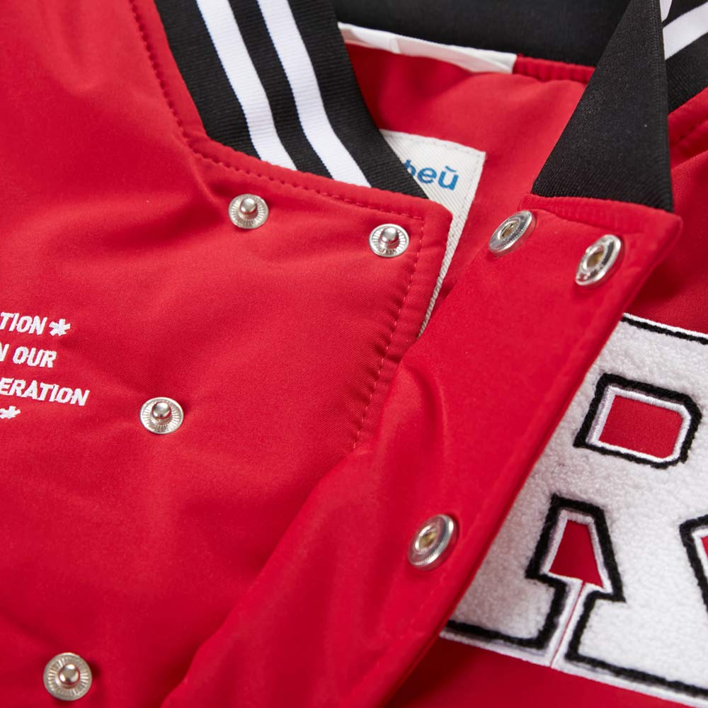 07757044-42 Куртка-бомбер утепленная детская красный, все фото 3