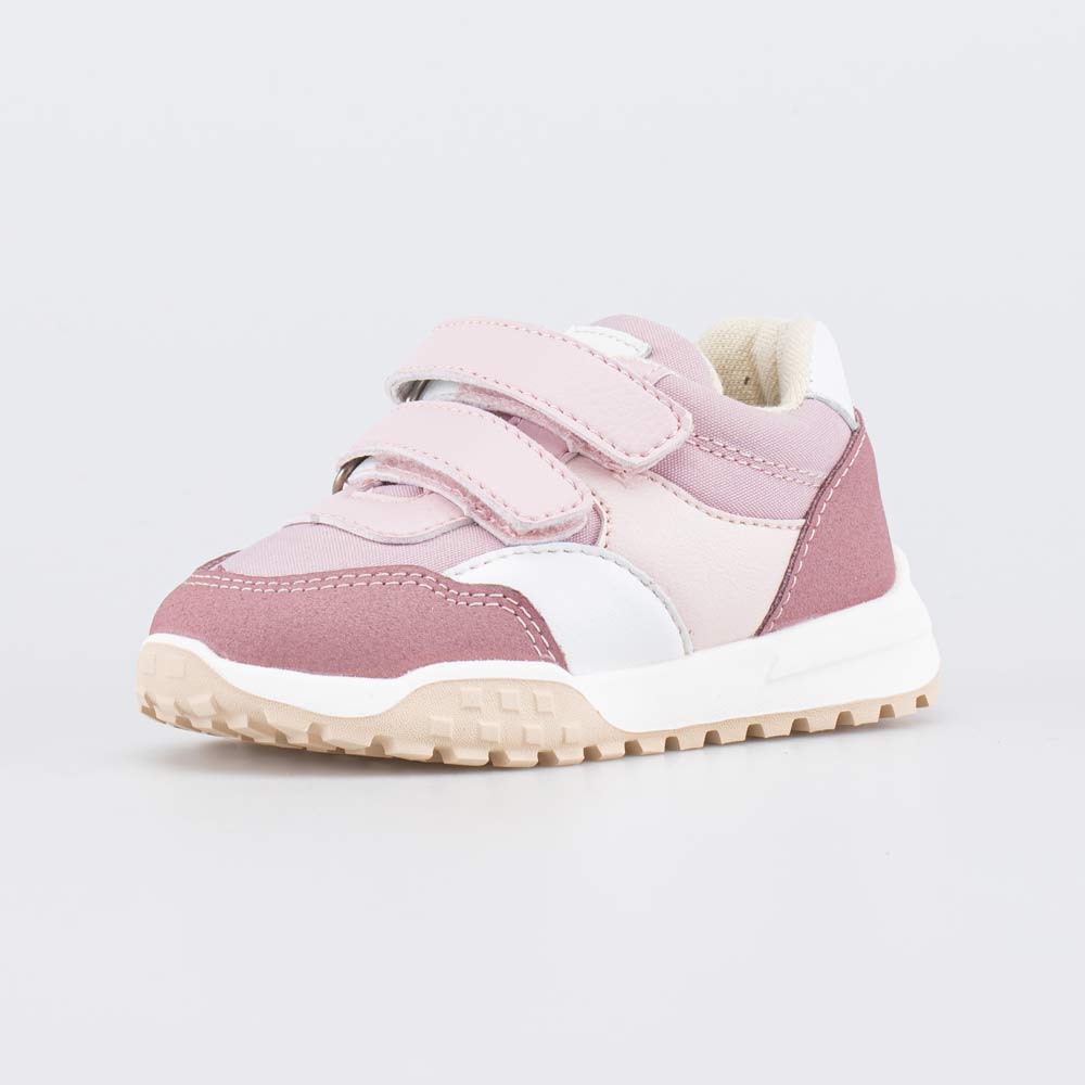 144292-11 Розовые кроссовки на липучках , все фото 1