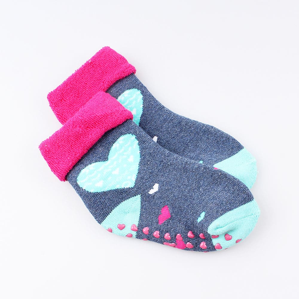 07842353-40 Носки детские с тормозами махровые Сердечки, все фото 1