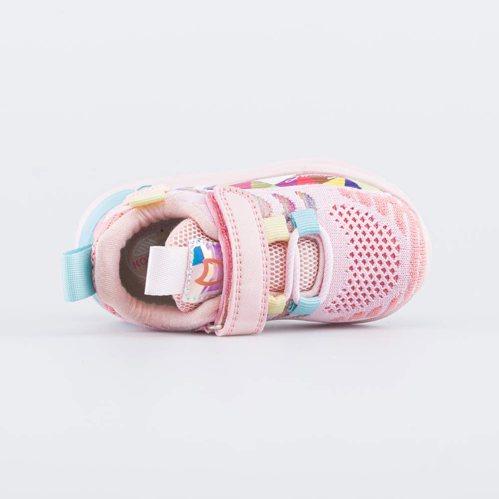 144202-11 Кроссовки для девочки из вязаного текстиля, все фото 4