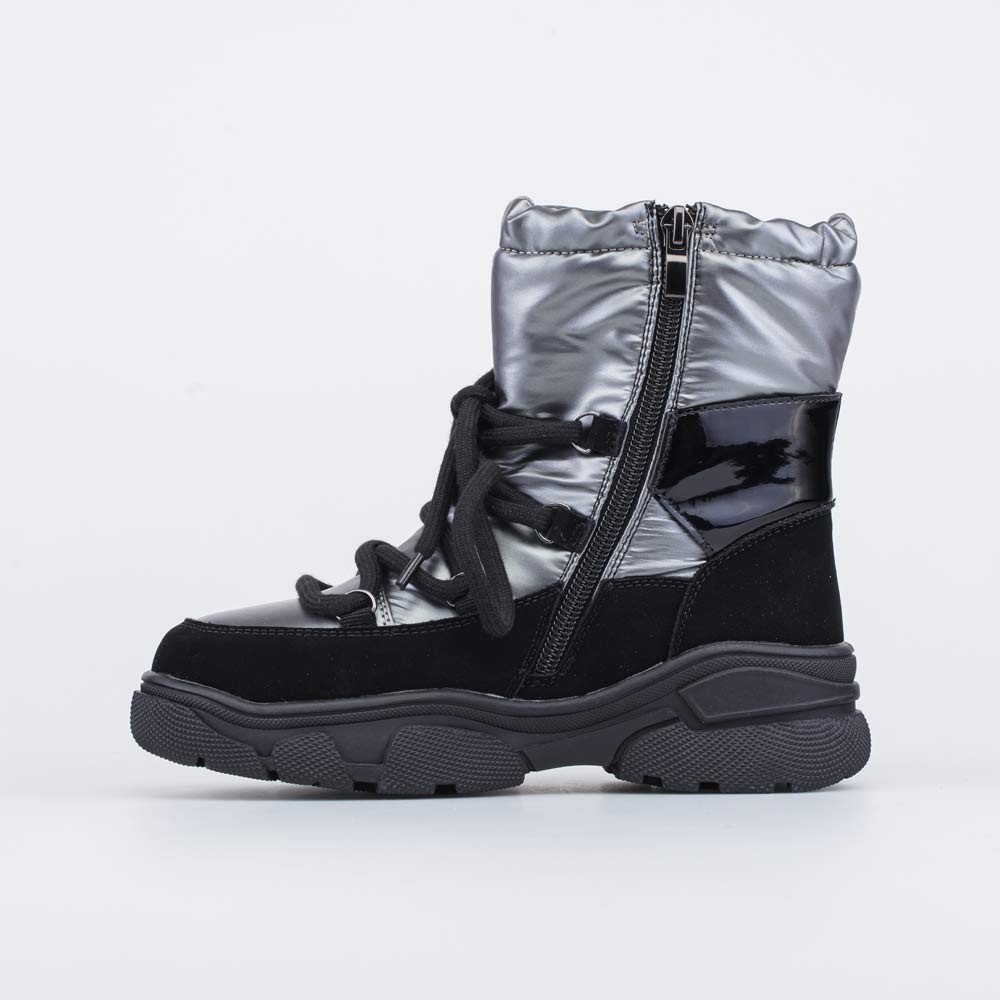 664141-41 Дутики на замке подростковые черно-серый, все фото 2