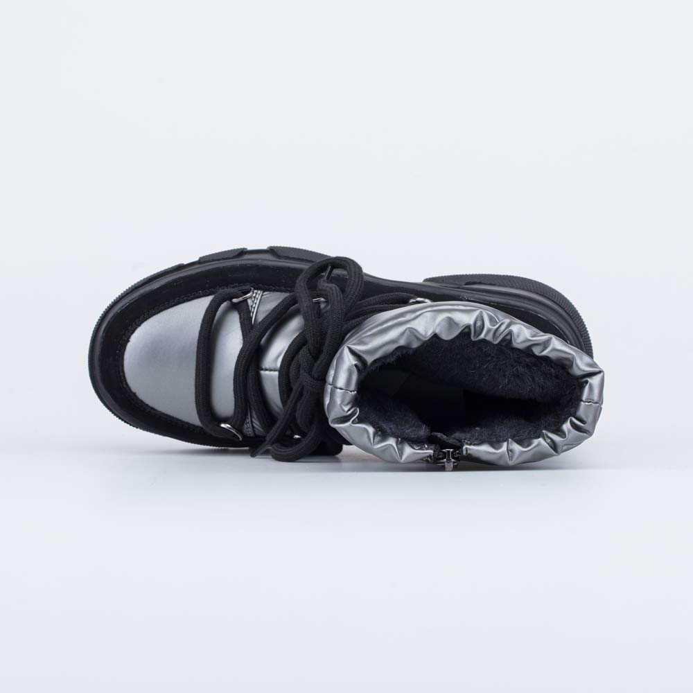 664141-41 Дутики на замке подростковые черно-серый, все фото 4