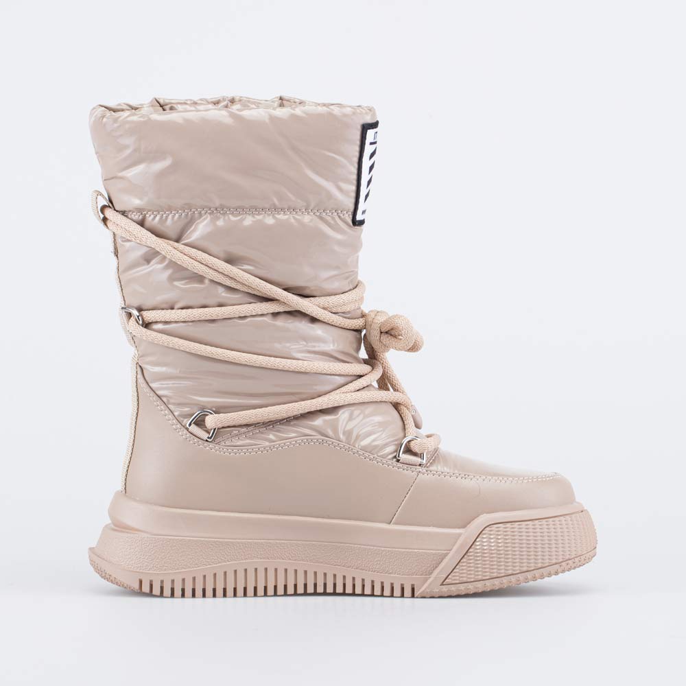 664145-42 Сапоги-дутики для девочки-подростка бежевый, все фото 2