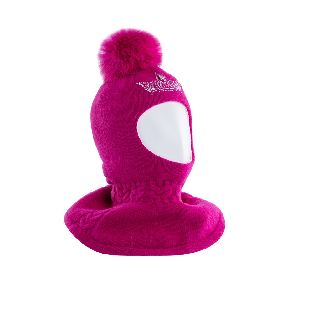 07811097-40 Шлем зимний 80% шерсти фуксия, все фото 1