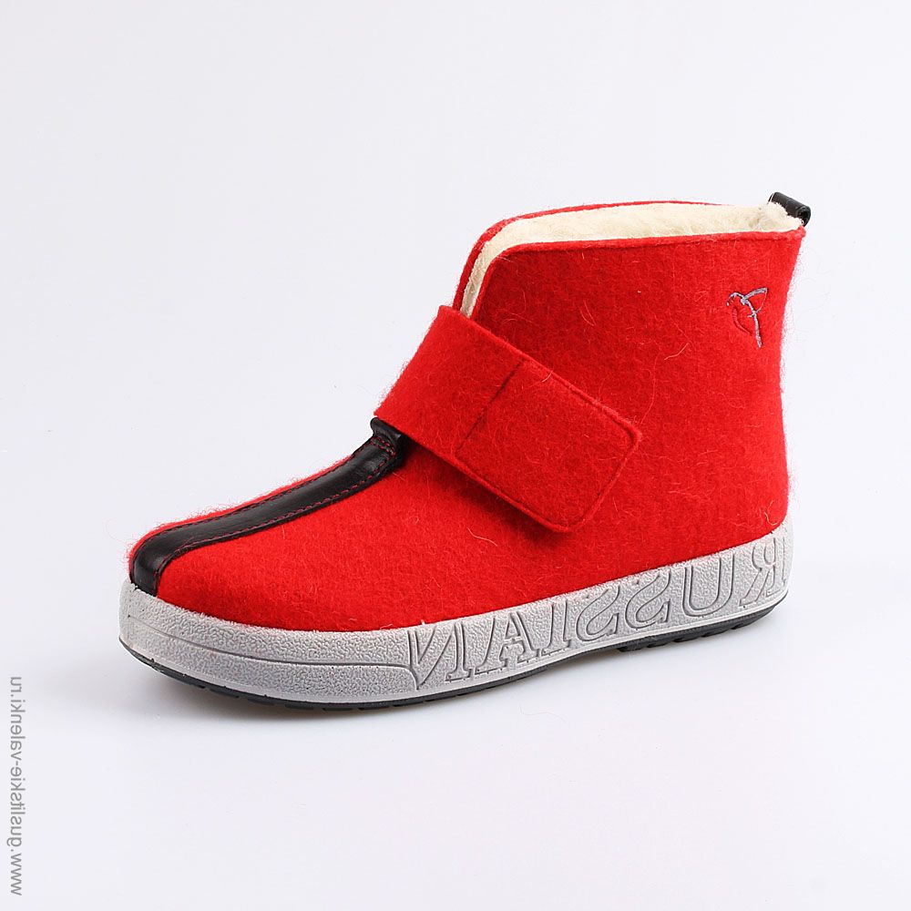 857002-46 Полуботинки на липучке красный, все фото 1